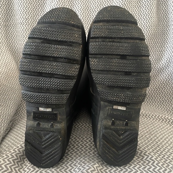HUNTER RAIN BOOTS - black matte tall women’s size 7 - Picture 8 of 9